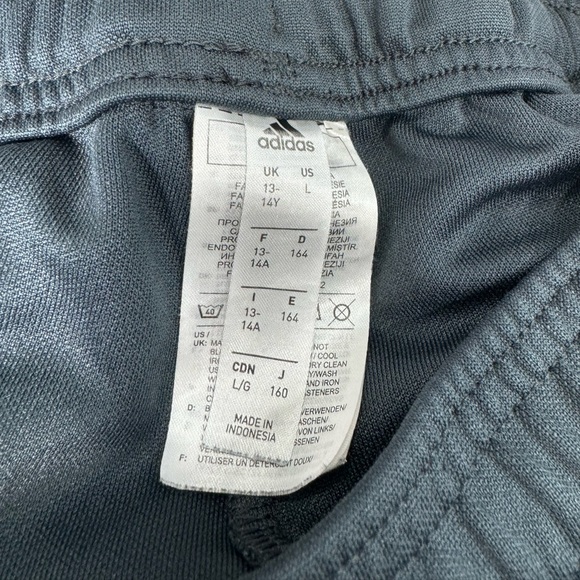 Adidas youth large tiro soccer pants charcoal, gray color - Picture 7 of 9